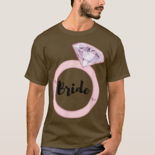 Braut en für Junggesellinnenabschied passende Brau T-Shirt