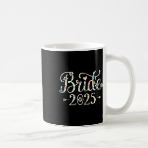 Braut Est 2025 Verheiratet Hochzeit Brautparty Jun Kaffeetasse