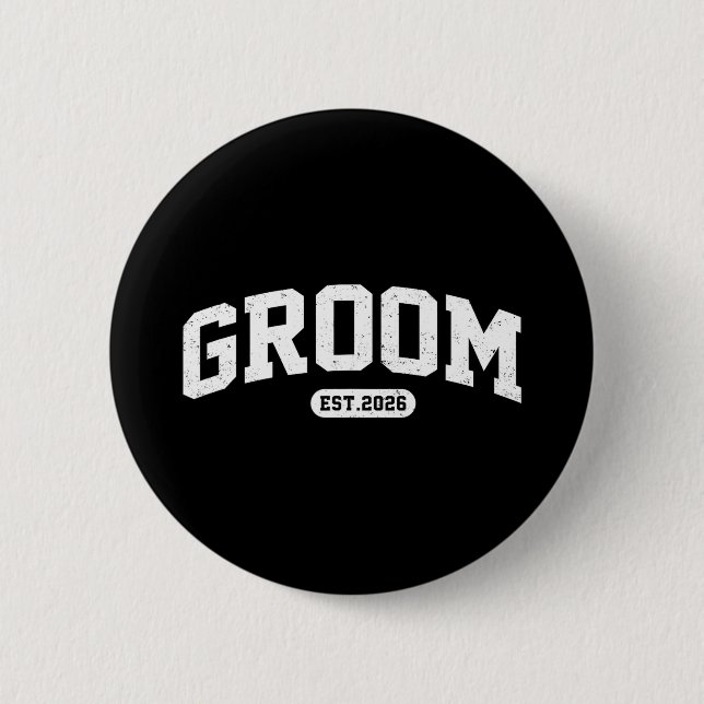 Braut est 2026 Braut und Bräutigam 2026 passend Button (Vorderseite)
