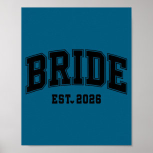 Braut est 2026 Bräutigam Braut 2026 passend Poster