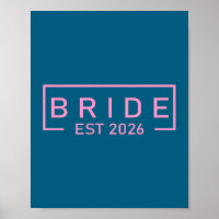 Braut est 2026 passend zur Braut Bräutigam fertig