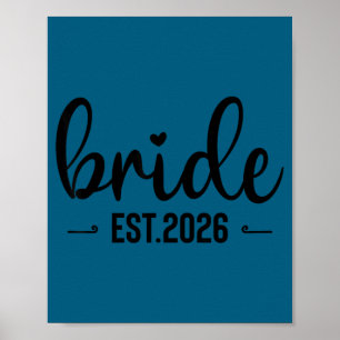 Braut est 2026 passende Braut Bräutigam 2026 Poster