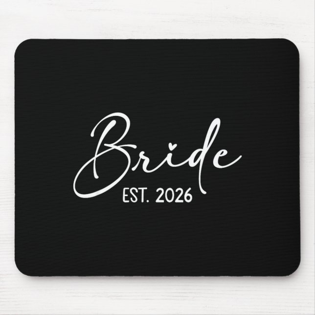 Braut est 2026 passende Braut Bräutigam fertig mac Mousepad (Vorne)