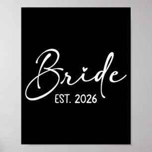 Braut est 2026 passende Braut Bräutigam fertig mac Poster