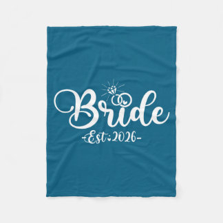Braut est 2026 passender Bräutigam Verlobung Hochz Fleecedecke