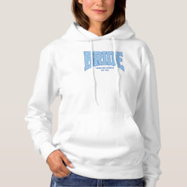 Braut Faux Glitter Varsity Verlobung Hochzeit Hoodie