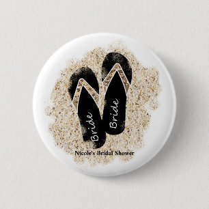 Braut Flip Flop Sandalen Sommer Strand Brautparty Button