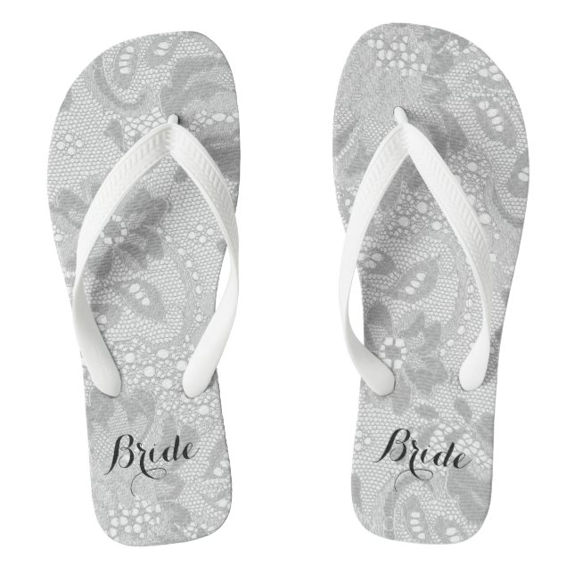 Braut Flip Flops (Fußbett)