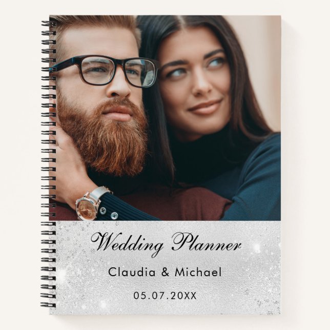 Braut-Foto für Hochzeitsstipendiaten Notizbuch (Vorderseite)