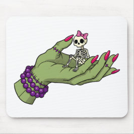 Braut Frankenstein Hand mit Skeleton Bow | Got Mousepad