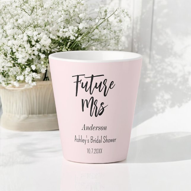 Braut Future Mrs Blush Pink  Milchtasse (Von Creator hochgeladen)