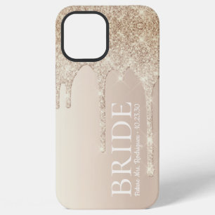 Braut Future Mrs Gold Glitter Drip Case-Mate iPhon iPhone 12 Pro Max Hülle