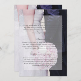 Braut & Groom Hochzeit Einladung