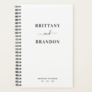 Braut & Groom Minimalistisch Moderne Hochzeit Planer