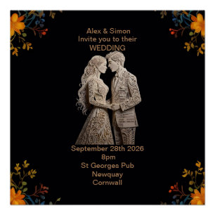 Braut & Groom Royal Classic Poster