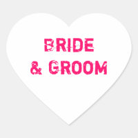 Braut & Groom Weißes Gesprächsherz