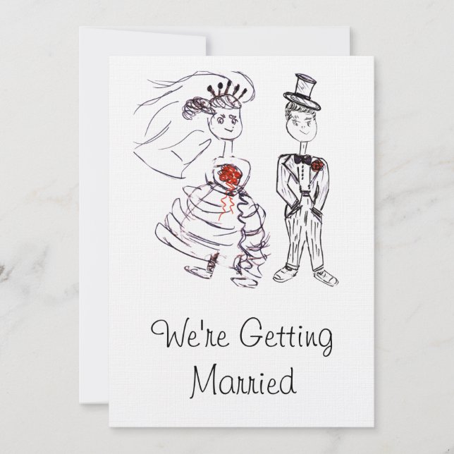 Braut & Groom/ Wir werden verheiratet (Vorderseite)