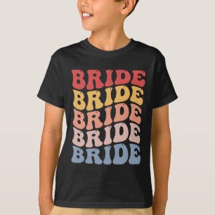 Braut Groovy Brautjungfer Junggesellinnenabschied  T-Shirt