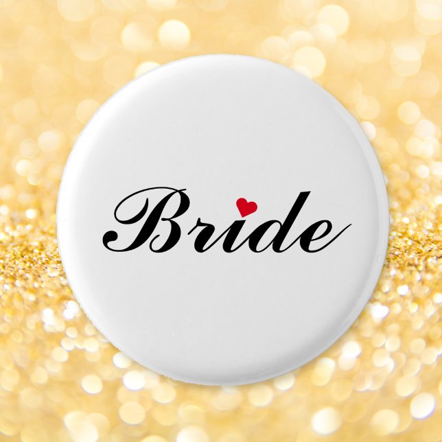 Braut Hochzeit Junggesellinnenabschied Rund Pin Bu Button (Bride Wedding Bachelorette Party Round Pin Button)