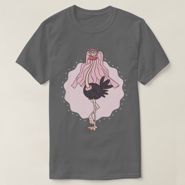 Braut Hochzeit von Straußenbridal T-Shirt (Design vorne)