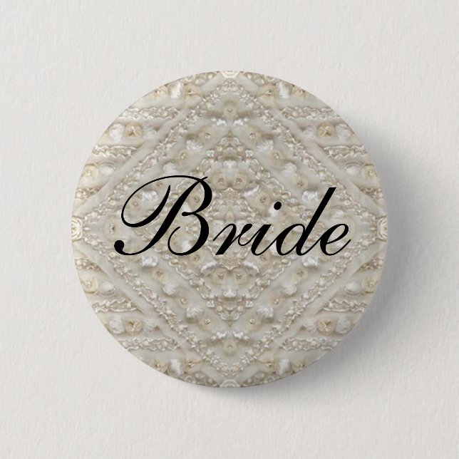 Braut Hochzeitlace antike Button (Vorderseite)