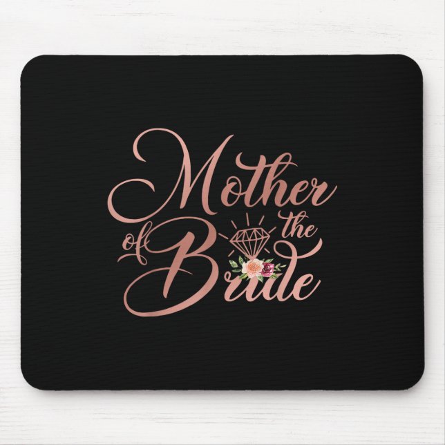 Braut Hochzeitsdusche Geschenk Mama Mutter der Bra Mousepad (Vorne)