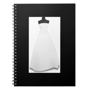 Braut Hochzeitskleid Notizbuch Notizblock