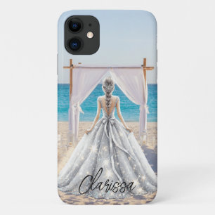 Braut Hochzeitstag Strandhochzeit Elegantes Brautk Case-Mate iPhone Hülle
