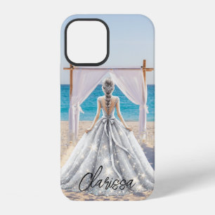Braut Hochzeitstag Strandhochzeit Elegantes Brautk iPhone 12 Hülle