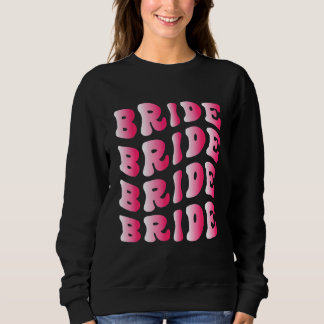 Braut Ich Heirate Crew Retro Junggesellinnenabschi Sweatshirt