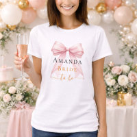 Braut in Rosa-Bogen-Perlen elegante Hen Party