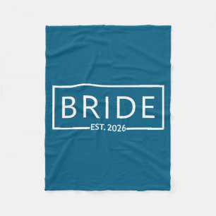 Braut ist 2026 Junggesellinnenabschied Hochzeit Fleecedecke