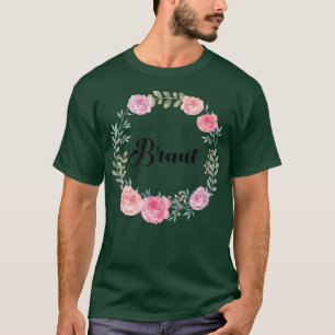 Braut Junggesellinnenabschied Blumen Kranz Team Br T-Shirt