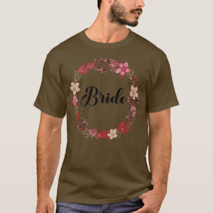 Braut Junggesellinnenabschied Blumenkranz Team Bra T-Shirt