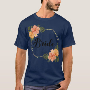 Braut Junggesellinnenabschied Blumenkranz Team Bra T-Shirt