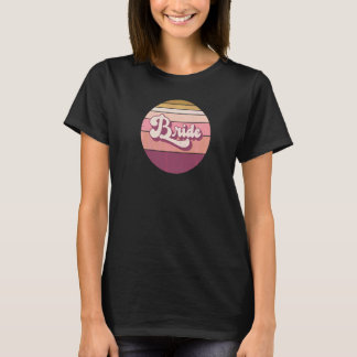 Braut Junggesellinnenabschied Hennen Nacht Retro V T-Shirt