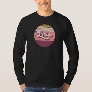 Braut Junggesellinnenabschied Hennen Nacht Retro V T-Shirt