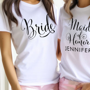 Braut Kalligrafie Zukünftige Frau Weiß Damen Tri-Blend Shirt