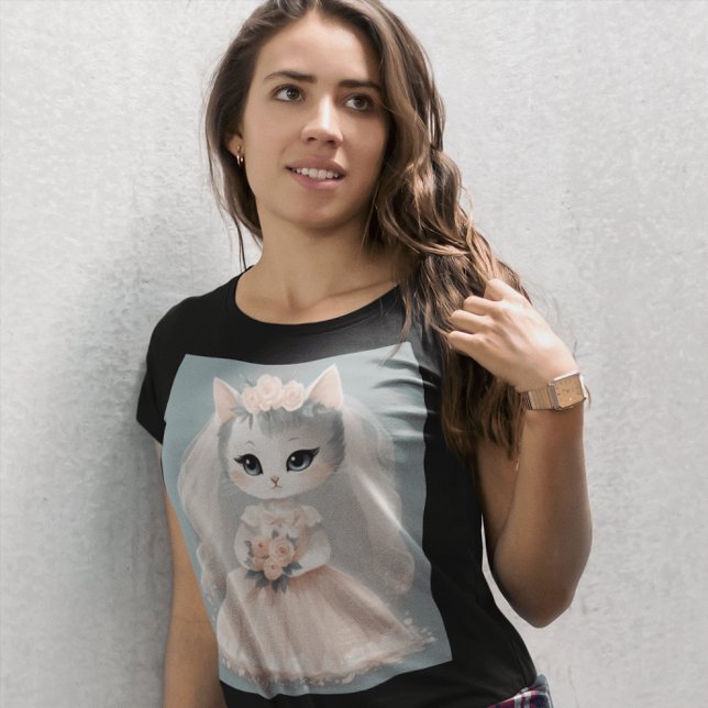 BRAUT KATZE HOCHZEIT T-SHIRT (Von Creator hochgeladen)