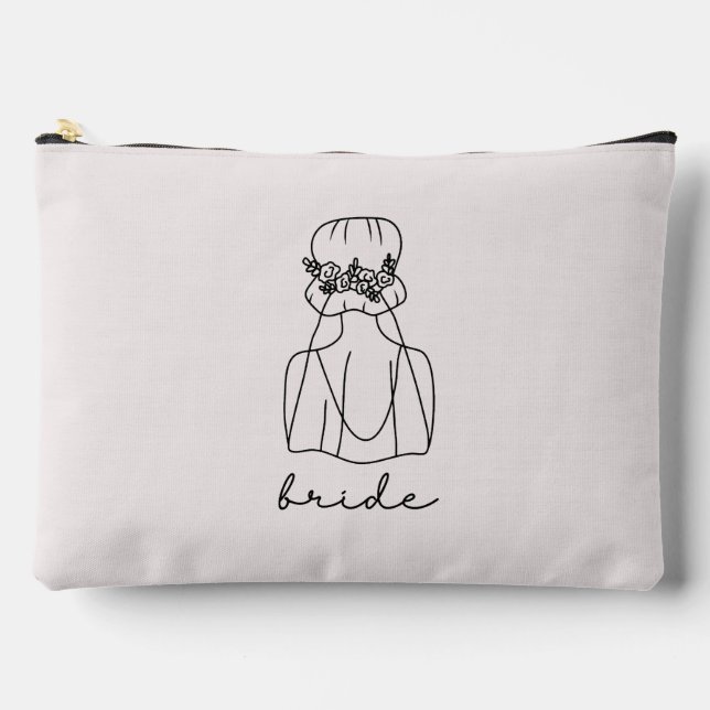 Braut Kosmetiktäschchen Zubehörtasche (Vorderseite)