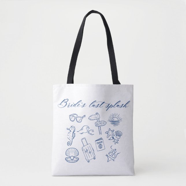 Braut-Letzter-Spritzer-Design | Ocean Beach Jungge (Vorderseite)