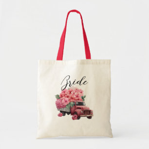 Braut-Lkw mit Blumenmotiv Tragetasche