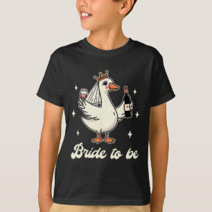 Braut Mädchen Brautjungfer Hochzeit Alberner Gans T-Shirt