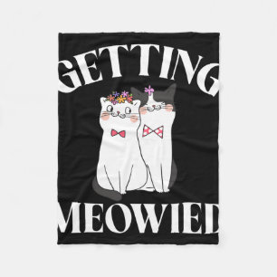 Braut Meowied bekommen 1 Fleecedecke