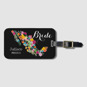 Braut Mexico Florale Destination Hochzeit Gepäckanhänger