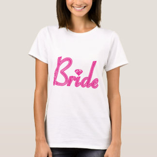 Braut mit Bling - Rosa T-Shirt