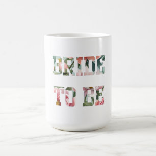 Braut mit Blumenprint Kaffeetasse