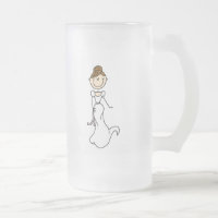 Braut mit braunen Haaren Tasse