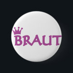 Braut mit Kronensymbol Button<br><div class="desc">Braut mit Kronensymbol</div>