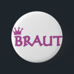 Braut mit Kronensymbol Button<br><div class="desc">Braut mit Kronensymbol</div>